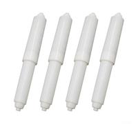 Toilet Roll Spindle Replacement 4PCS Insert Holder with Spring Loaded Stainless Steel Bracket for Bathroom and Hotel Applications