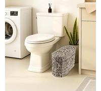 Toilet Roll Storage Basket 40x16x24cm Toilet Paper Storage Containers Organizer for 6 Mega Rolls for Bathroom Storage, Free Standing Magazine & Newspaper Holders (2 PCS)