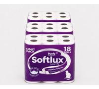 Toilet Rolls - 3 Ply Supreme Soft & Quilted Toilet Paper, Unscented, Hypoallergenic & Dermatologically Tested, (18)