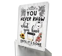 Toilet Rules Warning Metal Sign, Funny loo Sign You never Know, Ladies Gentlemen Scottish highlander Cow Funny Bathroom Decor (You never Know)