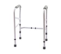 Toilet Safety Rails, Carbon Steel Toilet Frame Free Standing Support Toilet Safety Frame, Adjustment Height and Length, Anti-Slip Handrail, for Bathrooms, Hospitals, Welfare