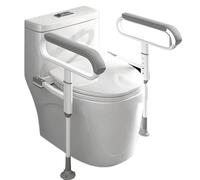 Toilet Safety Rails Elderly Use Anti-Skid Safety Armrest Railing Toilet Bathroom Accessories Disabled People Sit On The Rack(Grey)