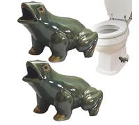 Toilet Screw Covers Decorative, Frog Shape Lid | Decorative Toilet Bottom Knob Covers - for Bathroom Floor Bottom Home Apartment RV Hotel
