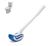 Toilet Scrubber Brush, Curved Toilet Brush Deep Cleaning Scrubber Long Handle Bathroom Cleaning Portable Bowl Cleaner for Bathroom