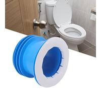 Toilet Sealing Ring, Thick Rubber Gasket Bowl Odor Resistant Leakproof Wax Free Fits Any Drain Easy Installation (Blue)