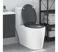 vidaXL Toilet Seat Anthracite 47 x 37.5 x 3.8 cm Duroplast