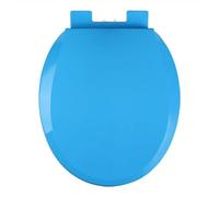 Toilet Seat Colored Round Soft Close Top Fixing Easy Installation Plastic O-Shaped Comfortable Ergonomic Design