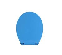 Toilet Seat Colourful Toilet Lid with Mute Adjustable Hinge Thickened Toilet Cover Ultra Resistant Easy to Install for V/U/O Toilet,Green-35.4 * 42.3CM