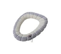 Toilet Seat Cover - 11cm Soft Warm Cushion with Handle Elastic Thick Bathroom Mat Washable | Winter Fits Oval Toilet Seats, Style 1,