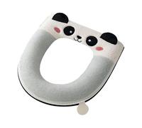 Toilet Seat Cover, Cute Cartoon Panda Style, Plush and Cloth, Prolonged Sitting Warmth, Kids Potty Cushion,Easy to Install and Remove, for Homes, Hotels, Apartments, Nursing Rooms, Or Kids’ Bathrooms