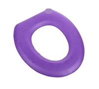 Toilet Seat Cover O-Shape Toilet Seat Cover Keep Warm Pumpkin Pattern Closestool Mat(Purple-1Pcs)