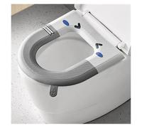 Toilet Seat Cover Reusable Waterproof Toilet Seat Cover Washable Cover Pads Non-Slip Toilet Seat Cover for Home Travel Use Bathroom Accessories For Bathroom Toliet(Grey)