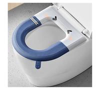 PSNKLMM Toilet Seat Cover Reusable Waterproof Toilet Seat Cover Washable Cover Pads Non-Slip Toilet Seat Cover for Home Travel Use Bathroom Accessories For Bathroom Toliet(Blue)