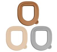 Toilet Seat Cover Set - Soft Washable Cushioned Pad for Comfort and Protection, 3-Piece Plush Bathroom Mat with Stretchable Fit, Toilet Accessory for Apartment Hotel Home Restroom Public Facility