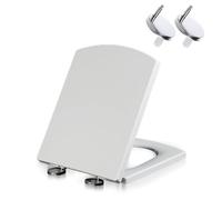 Toilet Seat Cover Soft Close Toilet Lid Quick Release Thicken Heavy Duty Material Adjustable Hinges