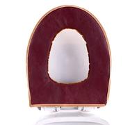 Toilet Seat Cover Soft Toilet Seat Cushion Warmer Washable Toilet Seat Cover Pads with Zipper Brown Toilet Seat Covers Heated Toilet Seat Toilet Cover Toilet Seat Warmer