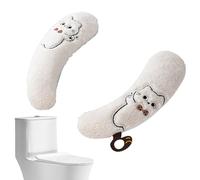 Toilet Seat-Cover - Thick Soft Padding, Reusable Adhesive Backing, Washable Hygienic Material, Easy Installation | Toilet Seat-Warmer Cushion For Home RV Dorm Office Apartment Travel Kids Elder