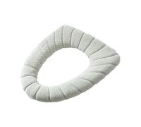 Toilet Seat Cover Toilet Seat Cushion Soft Texture Keep Warm Fabric Lid Cover Universal Elastic Pad Bathroom Supplies(Color-12)