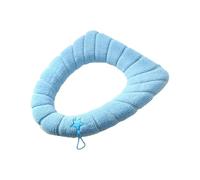 Toilet Seat Cover Toilet Seat Cushion Soft Texture Keep Warm Fabric Lid Cover Universal Elastic Pad Bathroom Supplies(Color-14)