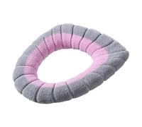 Toilet Seat Cover Toilet Seat Cushion Soft Texture Keep Warm Fabric Toilet Lid Cover Universal Elastic Lid Seat Pad Bathroom Supplies(Color-7)