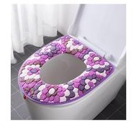 Toilet Seat Cover Warm Toilet Cover Seat Lid Top Cover Pad Bathroom Warmer Toilet Seat Bowl Soft Zipper Washable Toilet Seat Cover