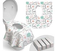 Toilet Seat Covers Disposable - 20 Pack - Waterproof, Ideal for Kids and Adults - Extra Large, Individually Wrapped for Travel, Toddlers Potty Training in Public Restrooms (Dinosaurs, 20)