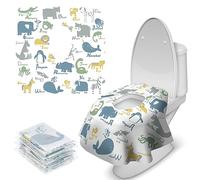 Toilet Seat Covers Disposable, 20 Pcs Extra Large Waterproof Toilet Cover for Toddlers Adults, Portable Individually Wrapped Travel Essentials for Kids Potty Training, Public Restrooms, Road Trip