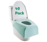 Toilet Seat Covers Disposable 40 Pack, Full Coverage Waterproof Toilet Seat Cover for Adults and Kids Potty Training,Travel Accessories for Public Restrooms
