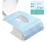 Toilet Seat Covers Disposable Toilet Seat Liners Disposable Flushable Toilet Paper Cover 30Pcs Waterproof Toilet Seat Cover Individual Packaged Toilet Seat Cover Keep Hygenic in Public Restrooms