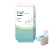 Toilet Seat Covers - Paper Covers for Bathroom | 10 Pieces Large 16x24 Inch with Portable Design & Hygienic Protection for Adults Kids Travel Public Restrooms Airplane and Camping Use