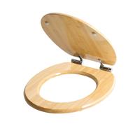 Toilet Seat CUAREIM Bamboo Wood Light Brown
