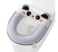 Toilet Seat Cushion - Winter Potty Cushion With Cartoon Panda | Plush Potty Pad, For Bathroom Home Hotel Nursing Shower Apartment Room