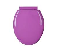 Toilet Seat d Shape Round Slow-Close Thickened PP,Comfortable Easy-Install,Purple