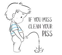 Toilet Seat Decal - Hilarious Bathroom Sticker, Waterproof Self Stick Vinyl, Easy Removable Design, Funny Child Pee Target Decoration | for Toilet Lid or Wall, Washroom Humor Decor for Home