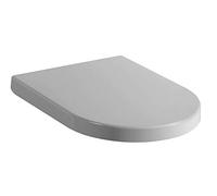 Gush Products Toilet seat designed to fit Duravit starck 2 standard pans with pan hole centres between 180-220mm. Soft close, quick release. Manufactured from anti bac urea plastics.