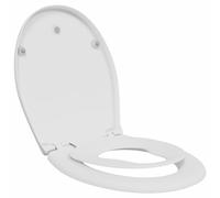 vidaXL Toilet Seat White 47 x 37 x 4 cm Duroplast