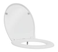 vidaXL Toilet Seat White 47 x 37 x 4 cm Duroplast