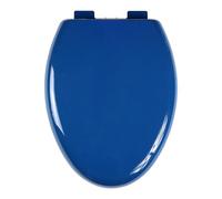 Toilet Seat Elongated 18" Soft Close, V-Shaped Toilet Lid Quiet No Slam WC Seat, 330 Lb Capacity Max. Safe Durable Firmly, Quick Installation & Stay Clean,Navy