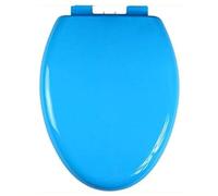 Toilet Seat Elongated 18in Soft Close Polypropylene Material V-Shaped Color Release Hinge Stay Clean Green