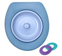 Toilet Seat for Bucket, Bucket Toilet Seat with Lid, 250kg Load Waterproof PVC Camping with Fixed Slots, Portable Lid for Long Trips Hiking Camping Indoor Outdoor