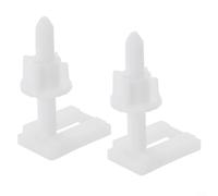 Toilet Seat Hinge Bolt Replacement Screws Fixing Kit with Rubber Washers and Plastic Nuts, Long lasting Anti-Aging Material for Easy Installation and Repair of(D)