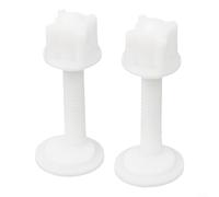 Toilet Seat Hinge Bolt Replacement Screws Fixing Kit with Rubber Washers and Plastic Nuts, Long lasting Anti-Aging Material for Easy Installation and Repair of(A)