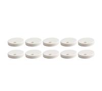 Toilet Seat Hinge Cover Plastic Decorative Screw Cap Anti-Rust Waterproof for Bathroom White 10 Pack (60mm)