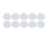 Toilet Seat Hinge Cover Set - 10-Pack Plastic Decorative Screw Cap Covers for Toilet Seat Bolts, Rust-Resistant White Compatible(65mm)