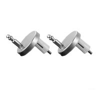 Toilet Seat Hinge Screws, Stainless Steel Fixing Bolts for Top Fixed Lids, Replacement Hardware Kit for Wall Hung and Back to Wall Toilets, Silver, 2 Pack(B 55MM)