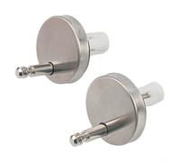 Toilet Seat Hinge Screws, Stainless Steel Fixing Bolts for Top Mount Replacement, 8mm Pin Hinges for Wall Hung and Back to Wall Toilet Lid Fittings, 2 Pack(B 45MM)