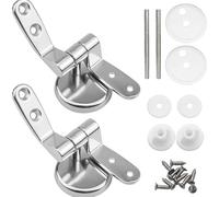 Toilet Seat Hinges Replacement 1 Pair Soft Close Toilet Seat Hinges Replacement with Installation Hardware Zinc Alloy Accessories for Repair Accessories Hardware