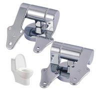 Toilet Seat Hinges Replacement 2Pcs Zinc Alloy Soft Close Toilet Seat Hinges Replacement with Installation Hardware for Repair Accessories