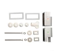 Toilet Seat Hinges Top Fixing Soft Close Replacement Parts for Traditional and Contemporary Seats, For ABS Plastic Bathroom Fittings with Quiet Closing Lid Mechanism