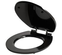 Toilet Seat INIRIDA Soft Close MDF Black